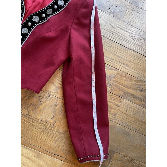 Double D Ranch Wear Rodeo Native Jacket Concho Studded Cropped Women’s Medium - Picture 16 of 16